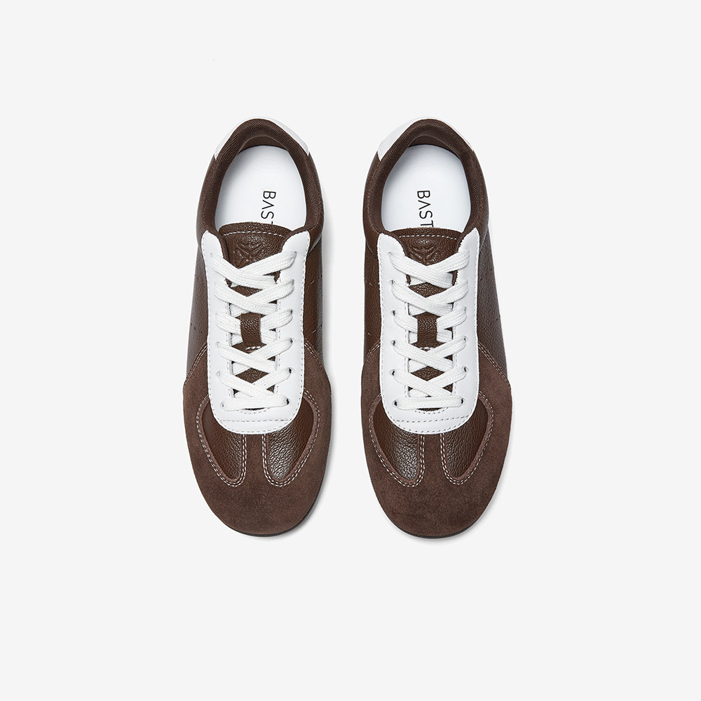 百思图2026春季商场新款经典复古羊皮德训鞋运动女休闲鞋U2651AM6,淘宝优惠券,粉丝福利购,淘宝优惠卷