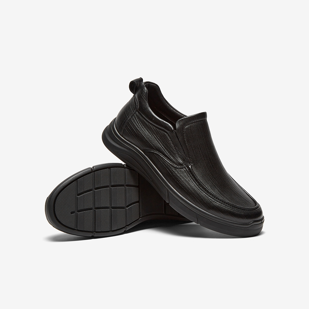 Best winter new shopping mall sheepskin business slip-on loafers men's casual leather shoes 10612DM4