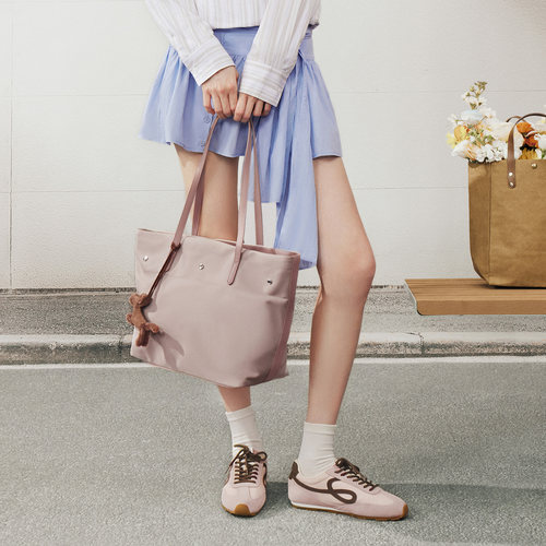 百思图2026春季新款商场同款托特包时尚大容量单肩包女JA266AX6 - 图2