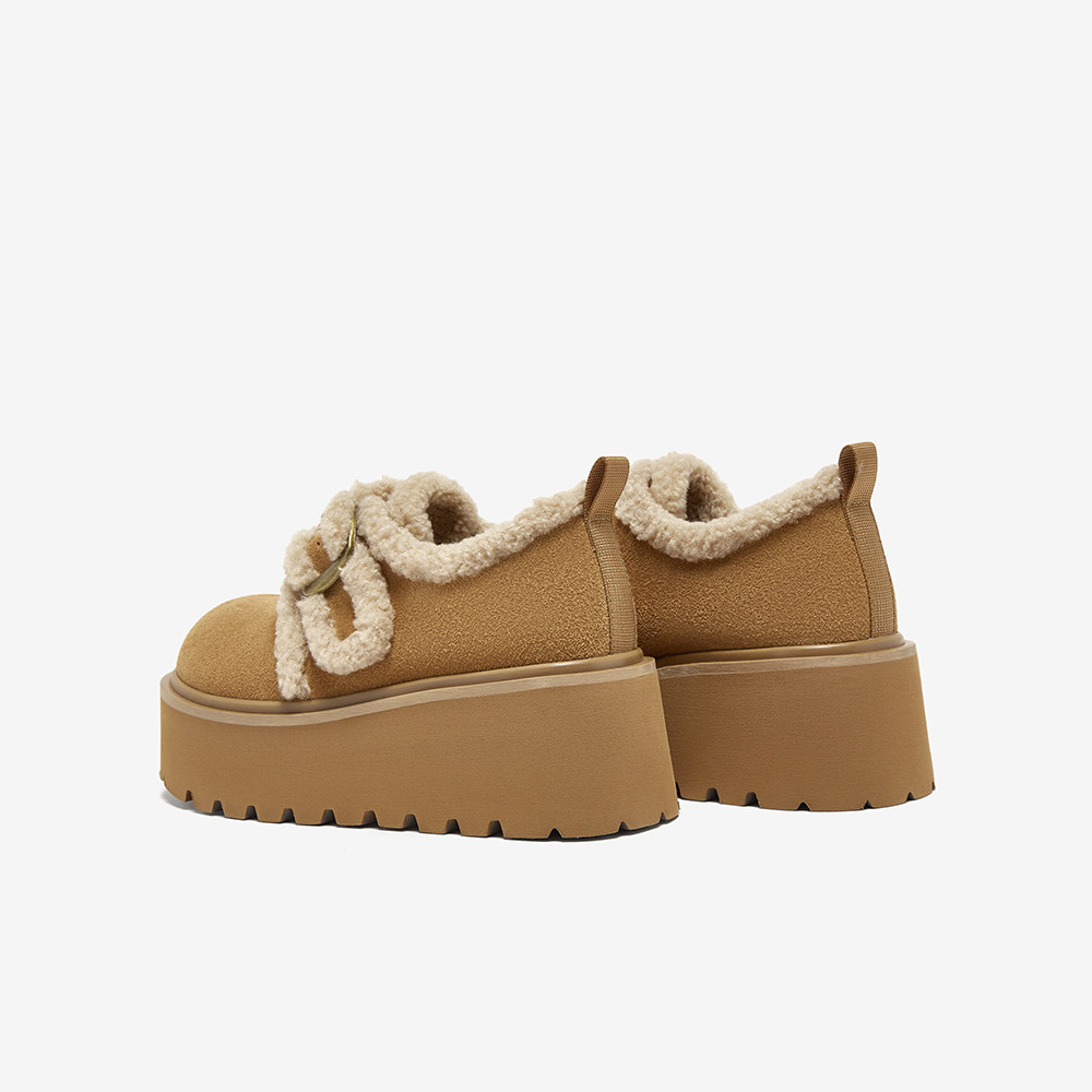 百思图25冬新款厚底加绒雪地靴勃肯鞋女保暖毛毛鞋棉鞋L1928DM5,淘宝优惠券,粉丝福利购,淘宝优惠卷