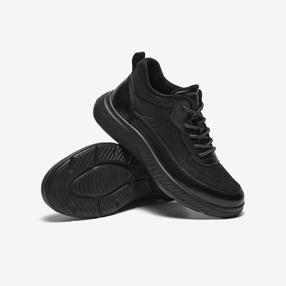 百思图冬季商场同款时尚户外加绒运动鞋厚底增高男休闲鞋92M19DM4,淘宝优惠券,粉丝福利购,淘宝优惠卷