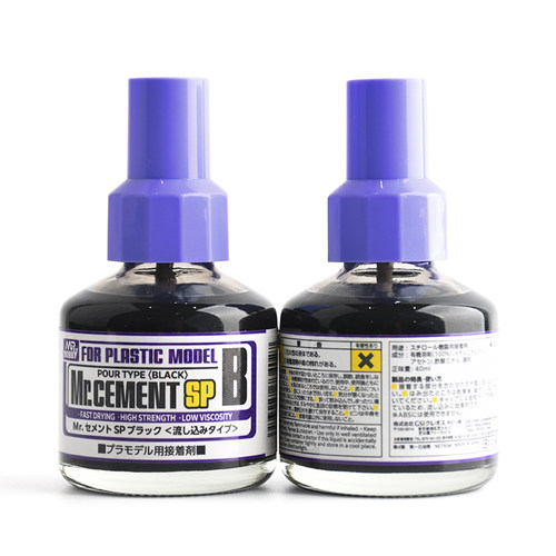 5D模型 MR.HOBBY 郡士 黑色溜缝胶水 (渗入式胶水) 40ml MC132 - 图3