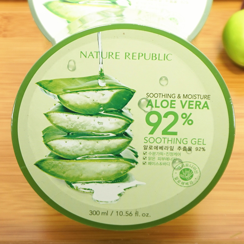 韓國Nature Republic/自然共和國補水蘆薈膠300ml 舒緩修護保溼