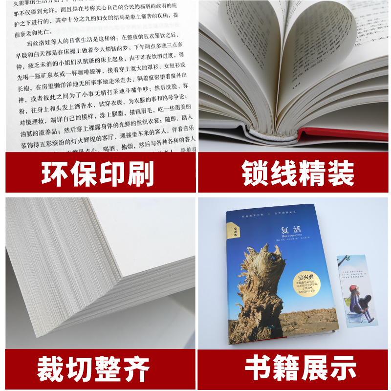 大悦读全译本无删减复活书正版原著列夫托尔斯泰中文版经典世界名著外国文学长篇小说小初中高中生课外阅读书籍图书俄罗斯文学-图2