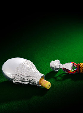 S925纯银嘎乌盒吊坠藏传舍利宝瓶