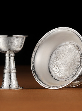 纯银雕花底盘尼泊尔手工