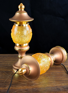 LED长明佛灯琉璃荷花灯电子灯