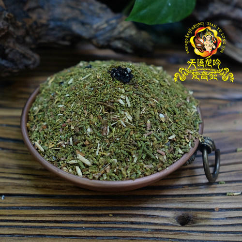 雪域松柏枝粗修巴粉煨桑粉火供散装香熏香料烟供原料植物清香 - 图1