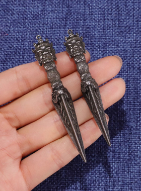 藏传天铁普巴金刚橛金刚杵吊坠