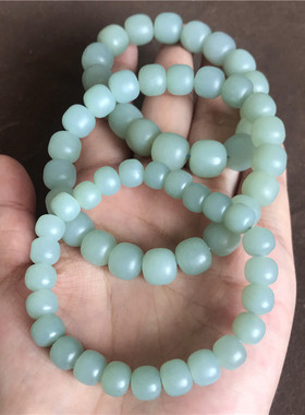 且末料老型珠手串和田玉新疆