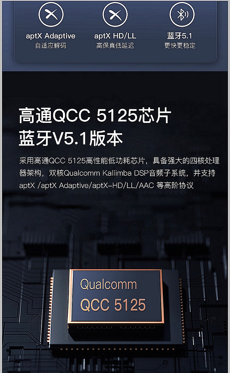 原声D3升级版QCC5125 5.1蓝牙接收器 ES9038解码无损LDAC APTX-HD - 图3