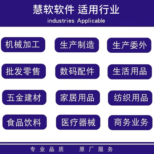 慧软工业生产进销存管理软件 进销存管理网络版永久 erp管理软件 - 图0