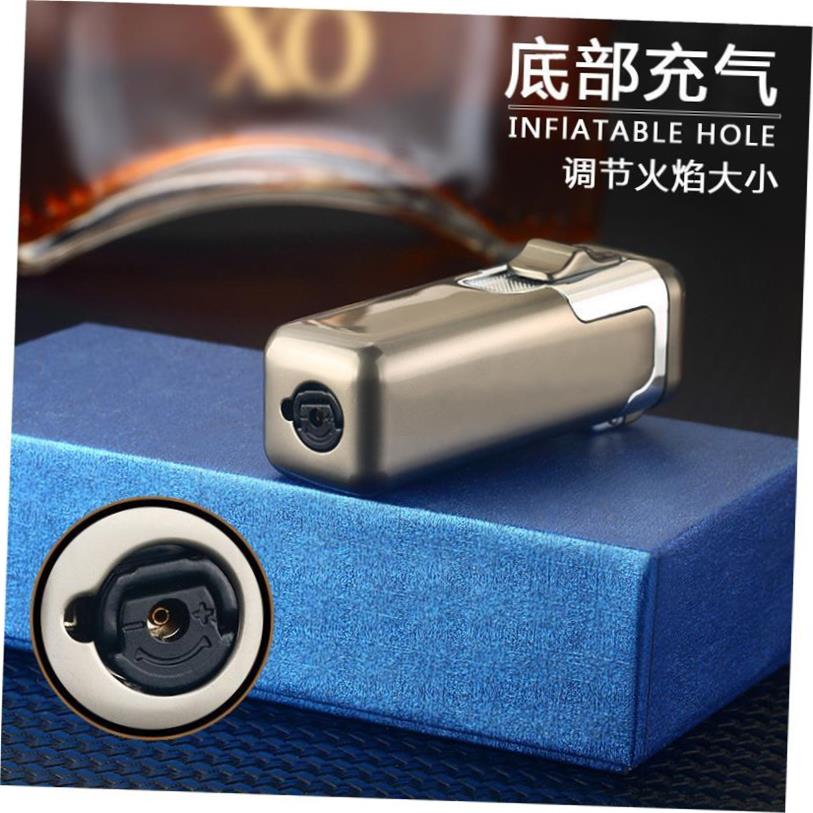 Windproof Cigar Torch Lighter Flame Smoking Accessories Tool-图0