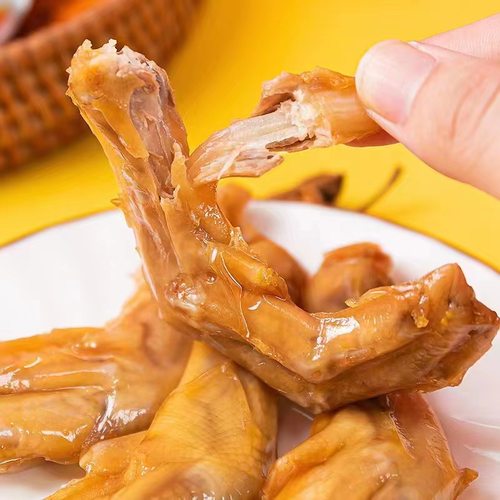 桔园洲泡鸭爪 客家龙岩土楼泡爪永定特产单支独立包装50支装包邮 - 图0