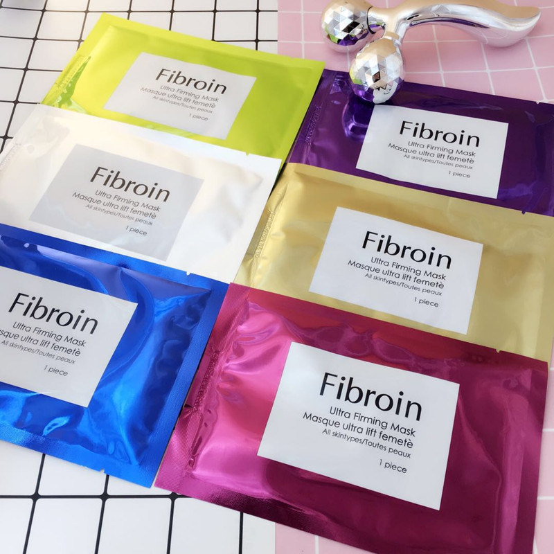 泰國正品Fibroin三層蠶絲蛋白嬰兒亮膚補水保溼滋潤F面膜收縮毛孔