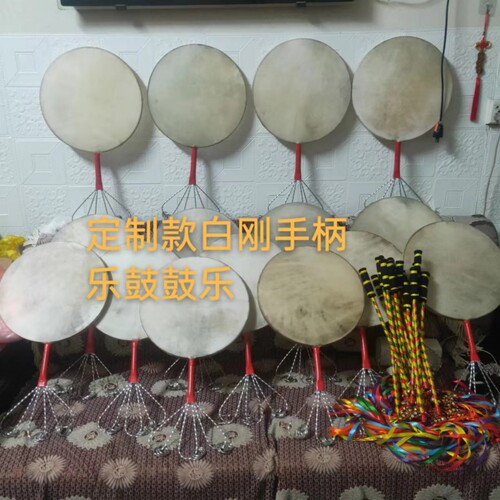 甘肃天水羊皮扇鼓扇子鼓三皇鼓太平鼓八卦扇子鼓法鼓舞蹈表演 - 图0