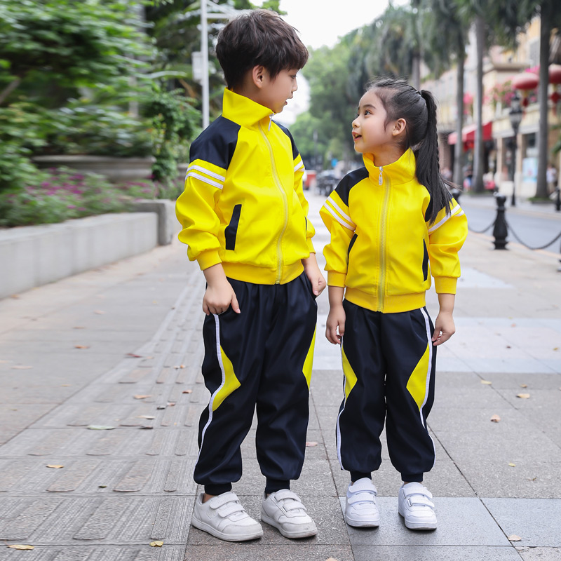 幼儿园园服春秋装小学生校服中学生运动套装儿童班服秋季学院风