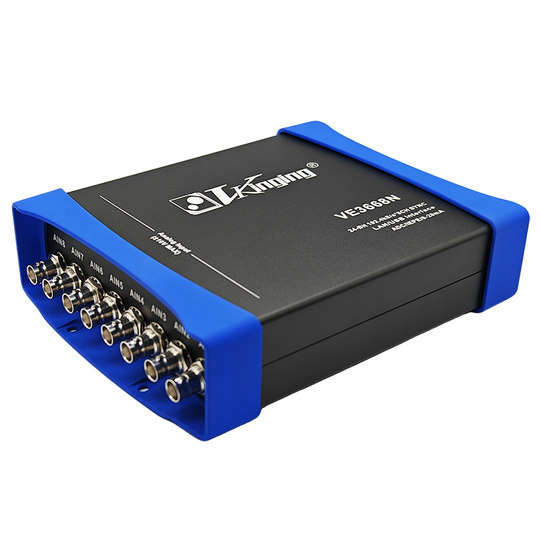 VE3668N Ethernet 24-bit data acquisition card labview eight-channel 102.4K/CH sampling uV level