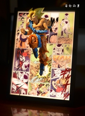 七龙珠孙悟空神龙漫画动漫装饰3D立体画摆件挂画送男朋友的礼物