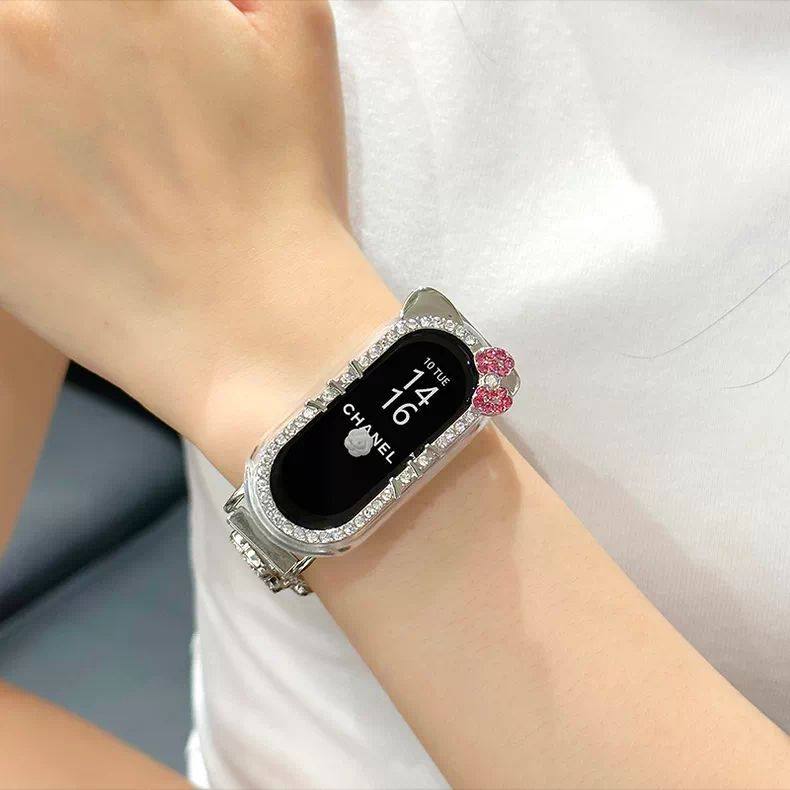 适用于小米手环10/9可爱镶钻kt猫保护套米8夏季防摔硬壳陶瓷nfc版,淘宝优惠券,粉丝福利购,淘宝优惠卷