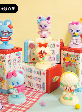 swimmer昭和系列盲盒可爱公仔摆件车载桌摆潮流手办玩具创意礼品