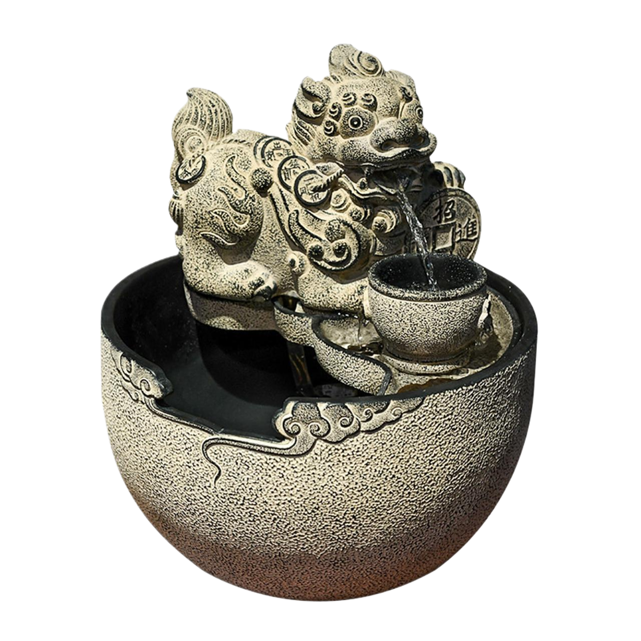 招财流水生财摆件循环水貔貅吐水兽办公室氛围茶室布置水系景观 - 图3