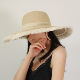 Straw hat spring and summer new style large brim women's sunshade papyrus
