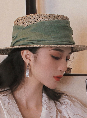 女出游草帽日系春夏平檐