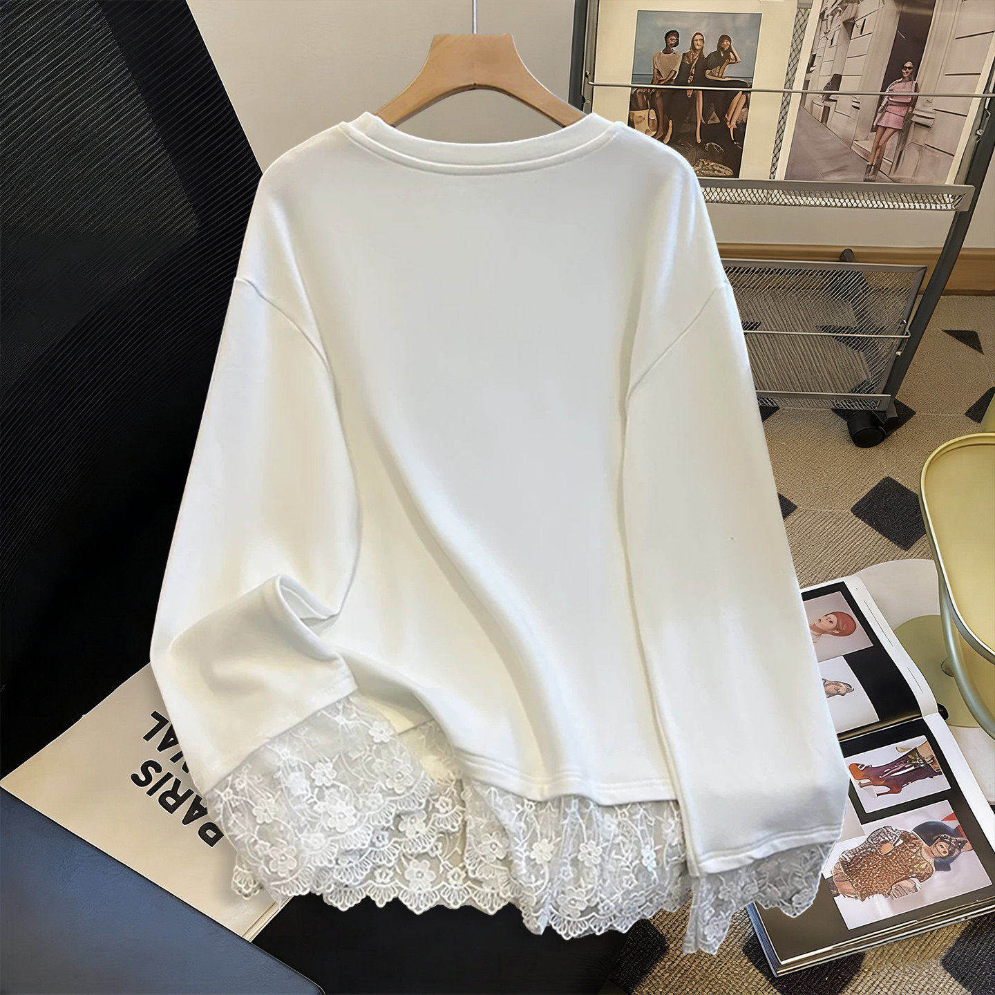 胖mm特大码2-300斤蕾丝花边德绒长袖T恤女秋冬宽松加绒保暖打底衫,淘宝优惠券,粉丝福利购,淘宝优惠卷