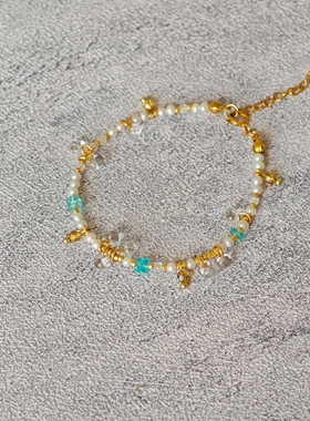 素蕴｜天然石珍珠串珠原创手链 手作小众风格精致叠戴通勤款