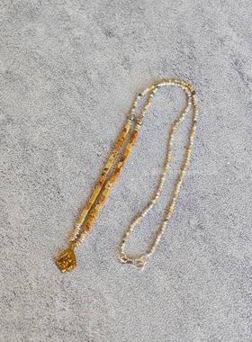 素蕴｜天然石纯银原创手工项链 男女通用款 自然简约复古风