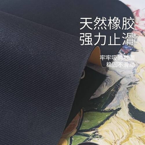 卡通硅藻泥入户门地垫简约吸水门垫家用灰色系耐脏进门玄关脚垫子 - 图1