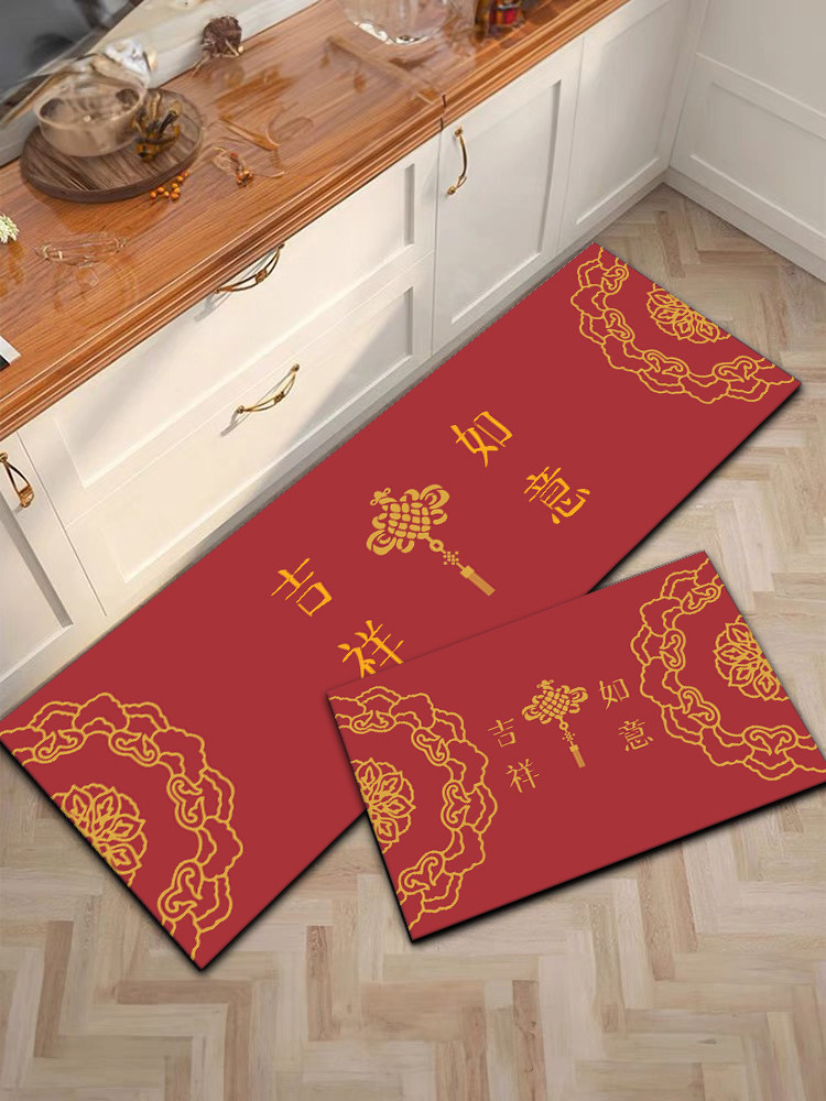 现代中式硅藻泥厨房地垫路防滑防油吸水门口耐脏脚垫家用免洗可擦,淘宝优惠券,粉丝福利购,淘宝优惠卷
