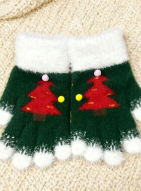 Source Factory's New Cold resistant Gloves Cute Christmas S