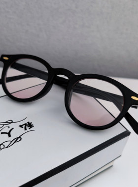 氛围感腮红眼镜女素颜神器纯欲风黑框眼镜框可配近视镜片有度数