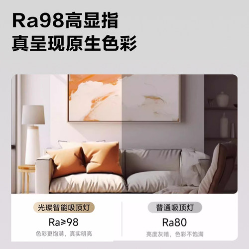 Yeelight光璨智能吸顶灯氛围客厅简约现代家用卧室已接入米家APP - 图3