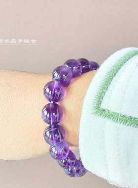 芝喜安紫水晶手链女民族风手串