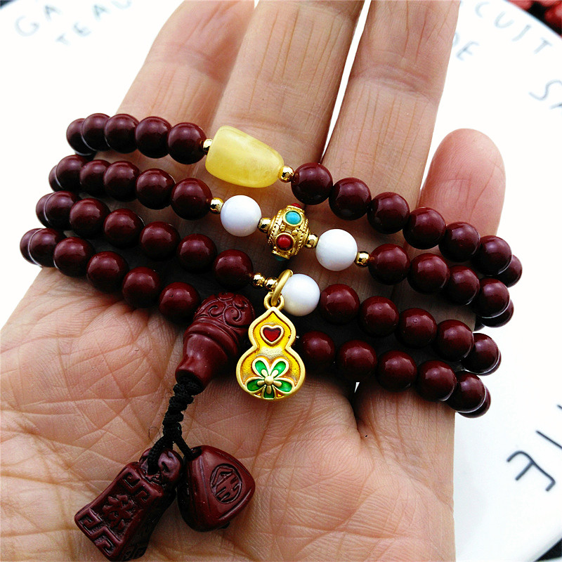 高含量朱砂帝王砂紫金砂混装 手工编织本命年手串男女款饰品配件,淘宝优惠券,粉丝福利购,淘宝优惠卷