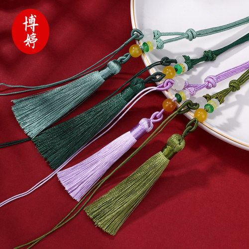 精致手把绳流苏穗子半成品文玩车挂编绳吊穗挂件diy手工配件批发 - 图0