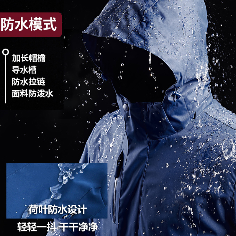 冬季珠穆狼爪冲锋衣女潮两件套可拆卸加绒加厚三合一防水登山服男 冬季珠穆狼爪冲锋衣女潮两件套可拆卸加绒加厚三合一防水登山服男