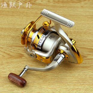 全金属头纺车轮摇机钓鱼线轮渔轮矶钓竿轮绕线轮海竿抛竿路亚筏杆 - 图2