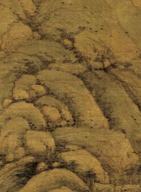 元 黄公望 天池石壁图 条幅卷轴山水画名画真迹复制品书房玄关画