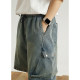 GoodNorth ຍີ່ປຸ່ນ retro denim ສັ້ນ