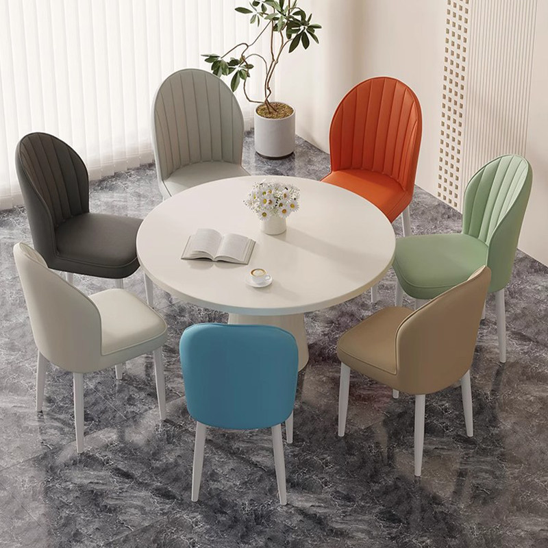 奶油风餐椅高级餐桌椅简约现代餐厅吃饭凳子家用茶椅酒店靠背椅子