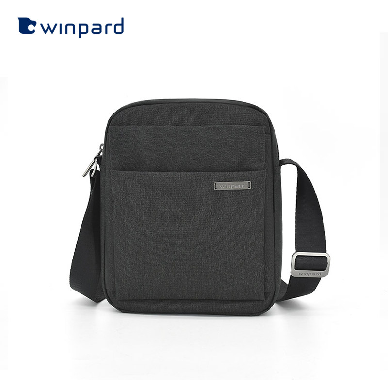 威豹简约单肩包商务休闲可装水杯 威豹男士包袋