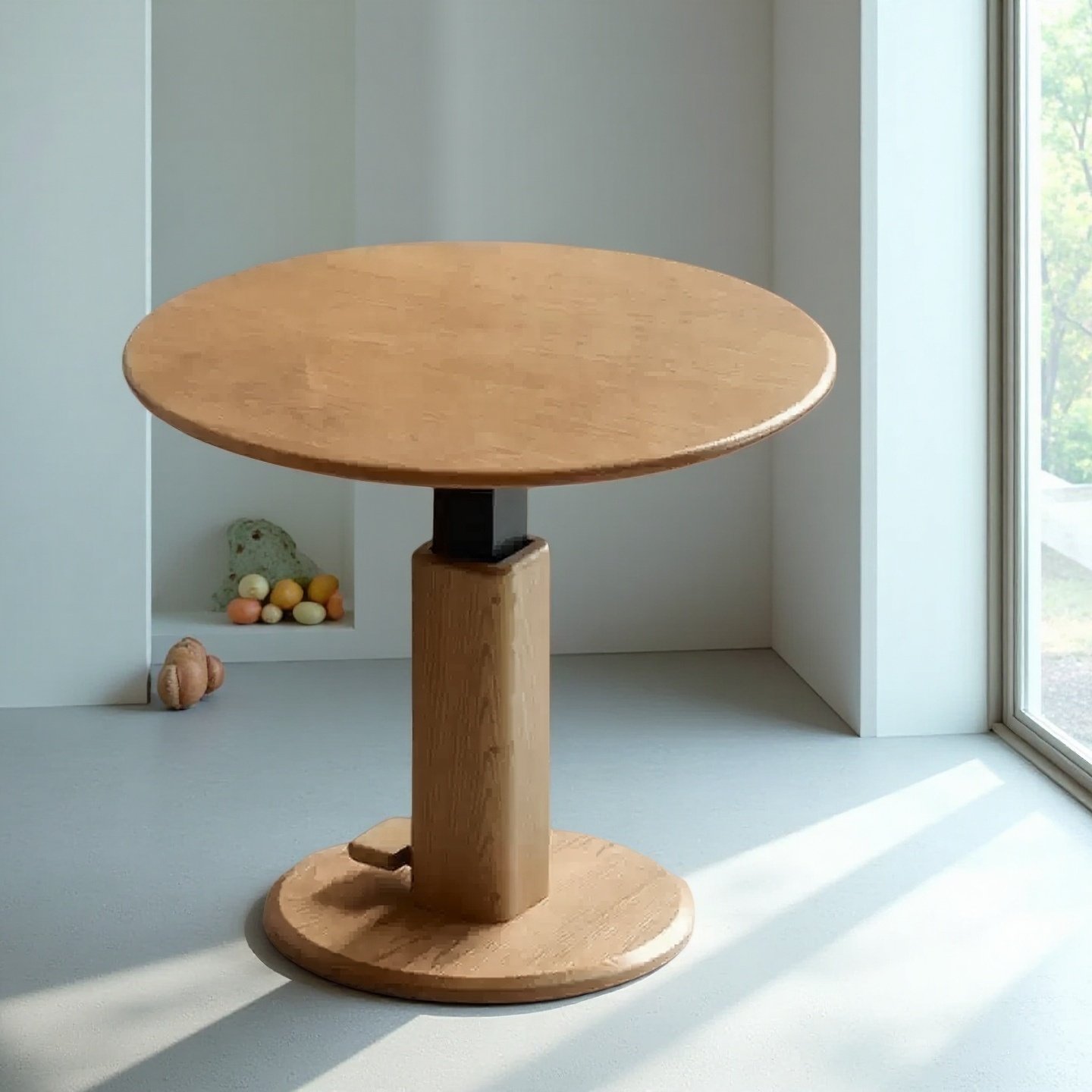 实木茶几现代简约沙发边桌客厅圆边几橡木小户型升降圆桌厂家直销,淘宝优惠券,粉丝福利购,淘宝优惠卷