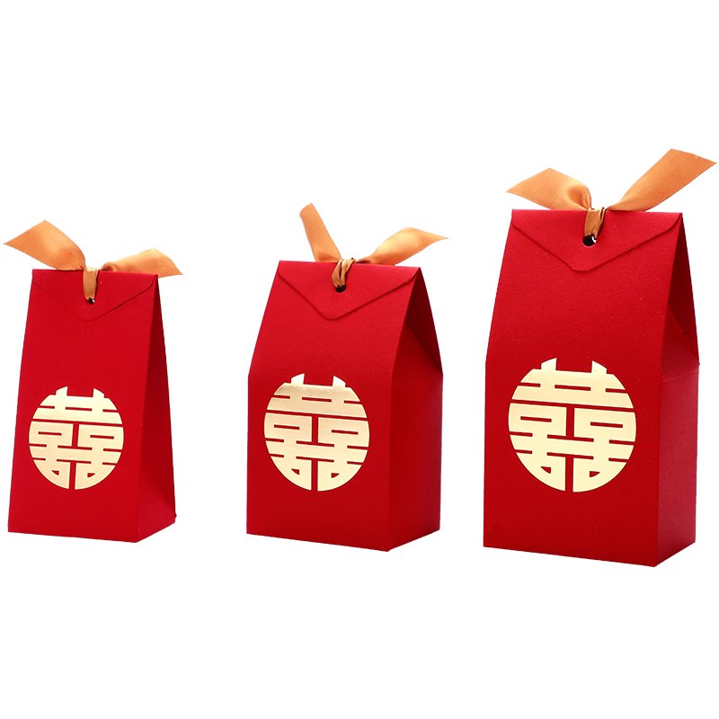 喜糖盒结婚糖盒2024新款礼盒包装盒婚礼空盒子创意长方形糖果袋子