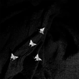 Изысканные серьги с цирконом, маленький аксессуар, легкий роскошный стиль, микроинкрустация, принт, простой и элегантный дизайн