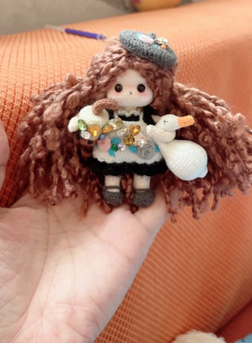 手工制作鹅妹钩针编织成品DIY玩偶礼品少女可爱创意Q萌可爱成品