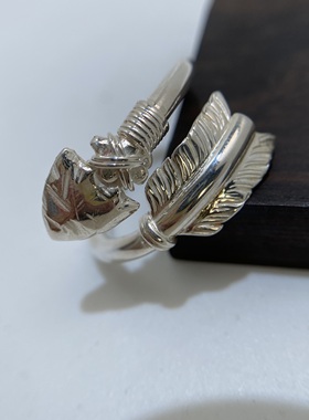 不同银匠纯银箭头开口石箭印第安